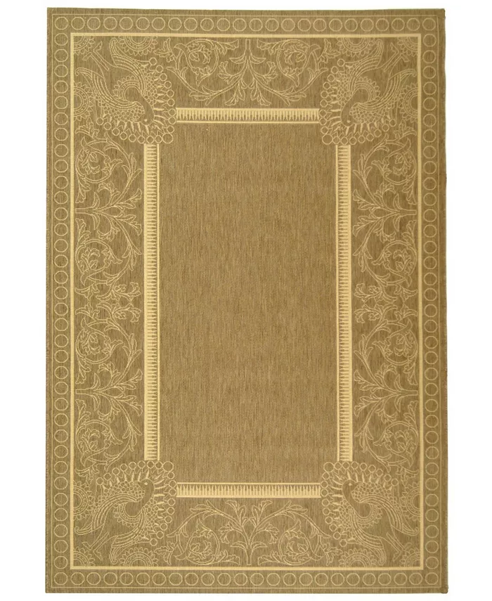 Safavieh Courtyard Brown and Natural Outdoor Area Rug Collection