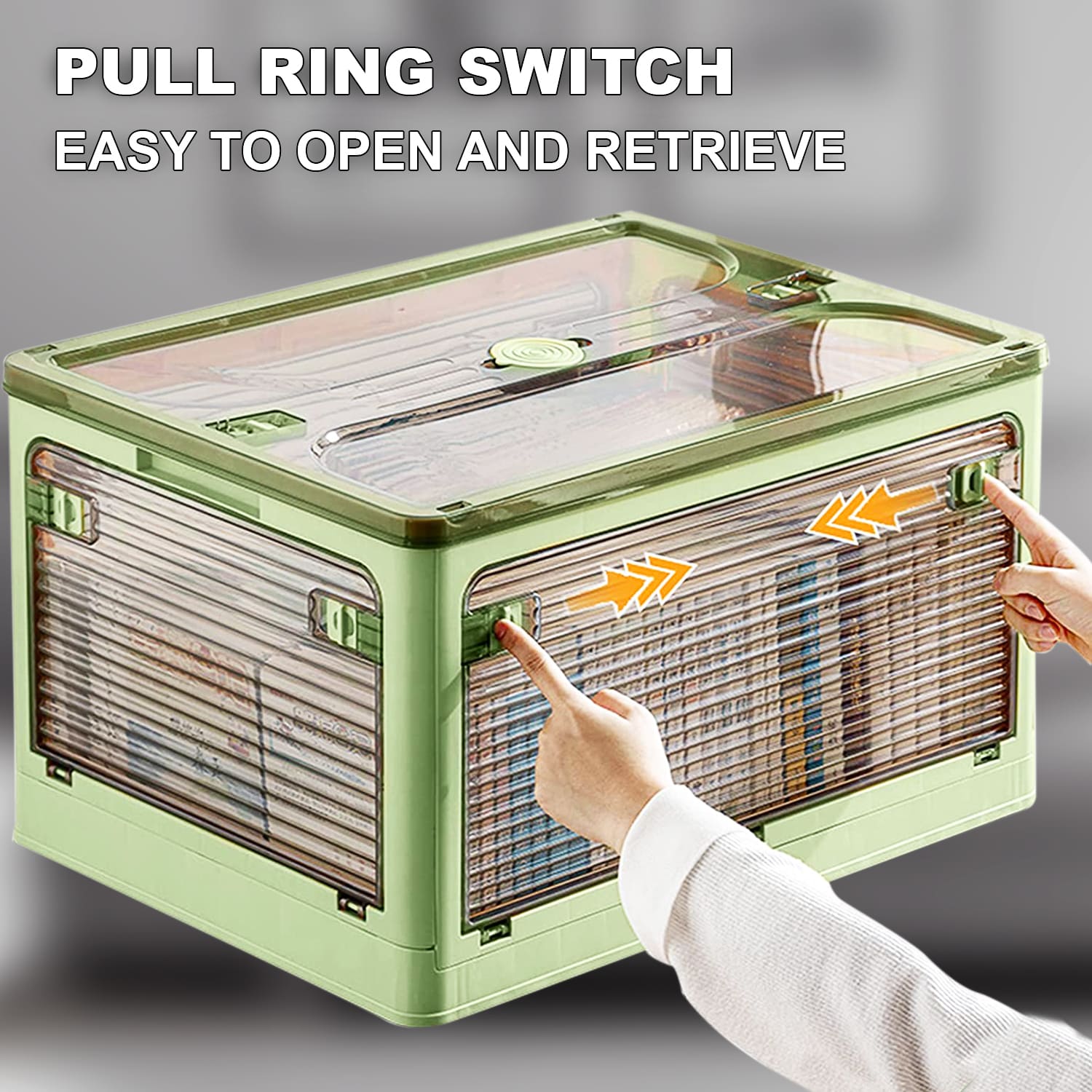 HandmadeTrasures® Storage Containers, For Clothes, Blankets, Kitchen Items, with 4 Wheels