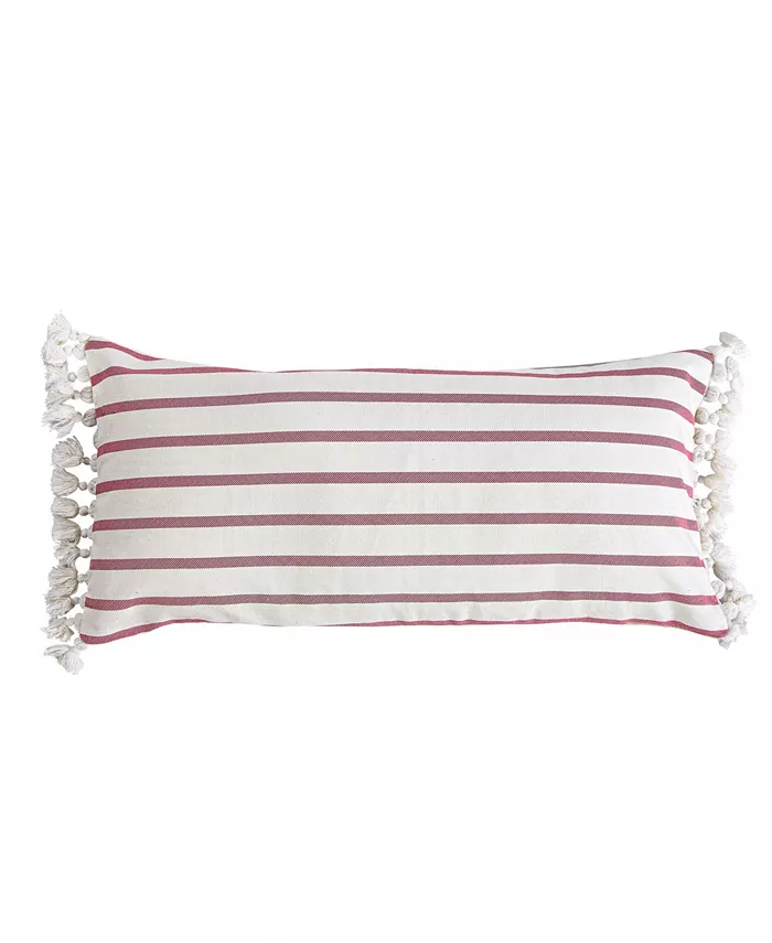 Levtex Joybirds Stripe Decorative Pillow， 14