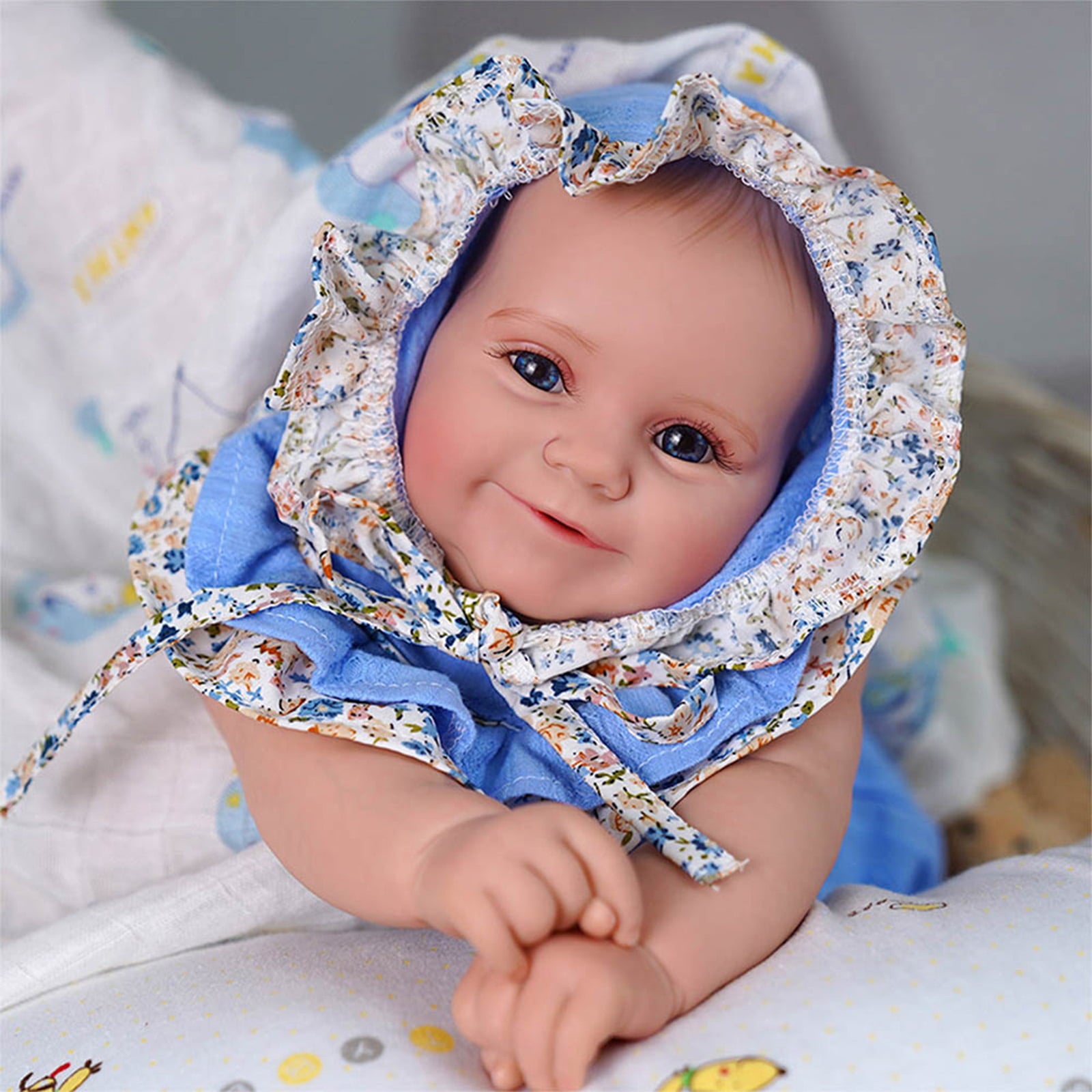 JIZHI Lifelike Reborn Baby Dolls 20 inch Baby Soft Body Realistic Newborn Baby Dolls Real Life Baby Dolls with Gift Box for Kids Age 3 +
