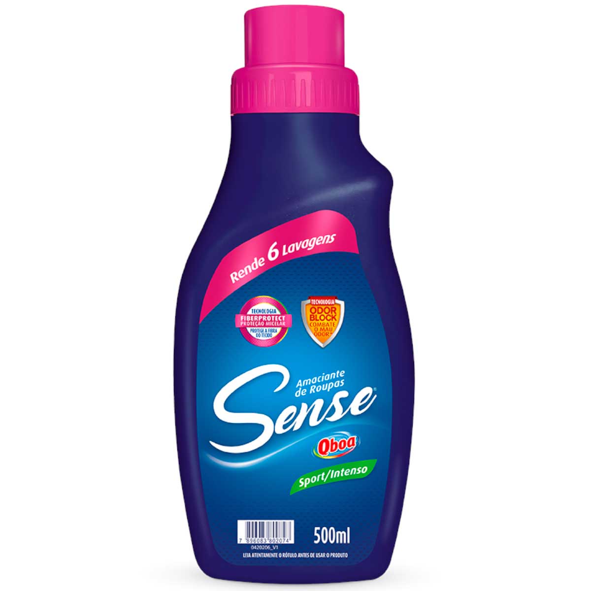Amaciante de Roupa Sport Intenso Sense Qboa Frasco 500ml