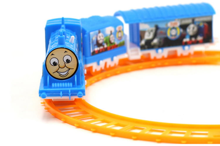 ZQC Three Thomas Trains Set for Children Electric Train Track Toy