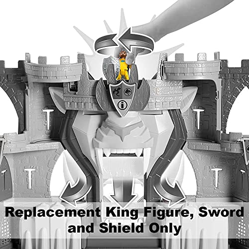 Replacement Parts for Imaginext The Lion's Kingdom Castle Playset - HCG45 ~ Replacement King Figure， Sword and Shield