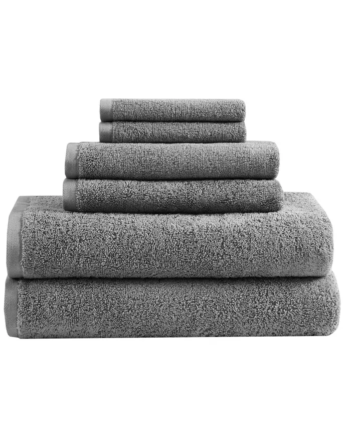 Clean Spaces CLOSEOUT! Aure Microbial Resistant Cotton 6-Pc. Bath Towel Set， 30