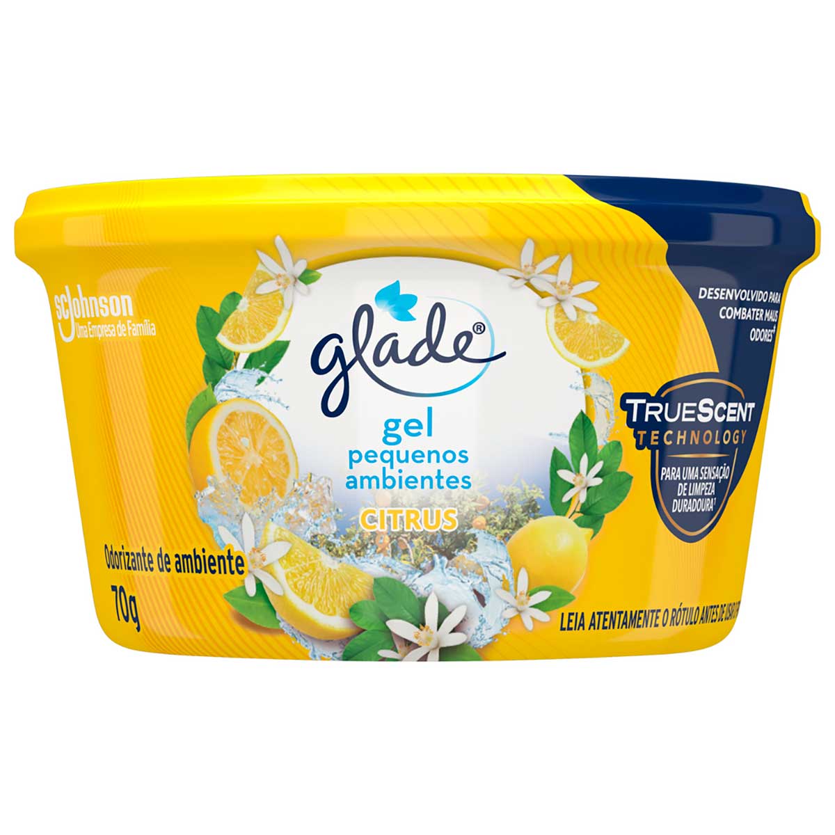 Desodorizador Glade Gel Pequenos Ambientes Citrus 70g