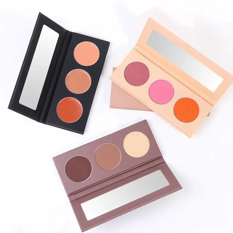 Free combination 3 Color concealer and Highlight Blush Palette Face Cosmetics Makeup Private Label