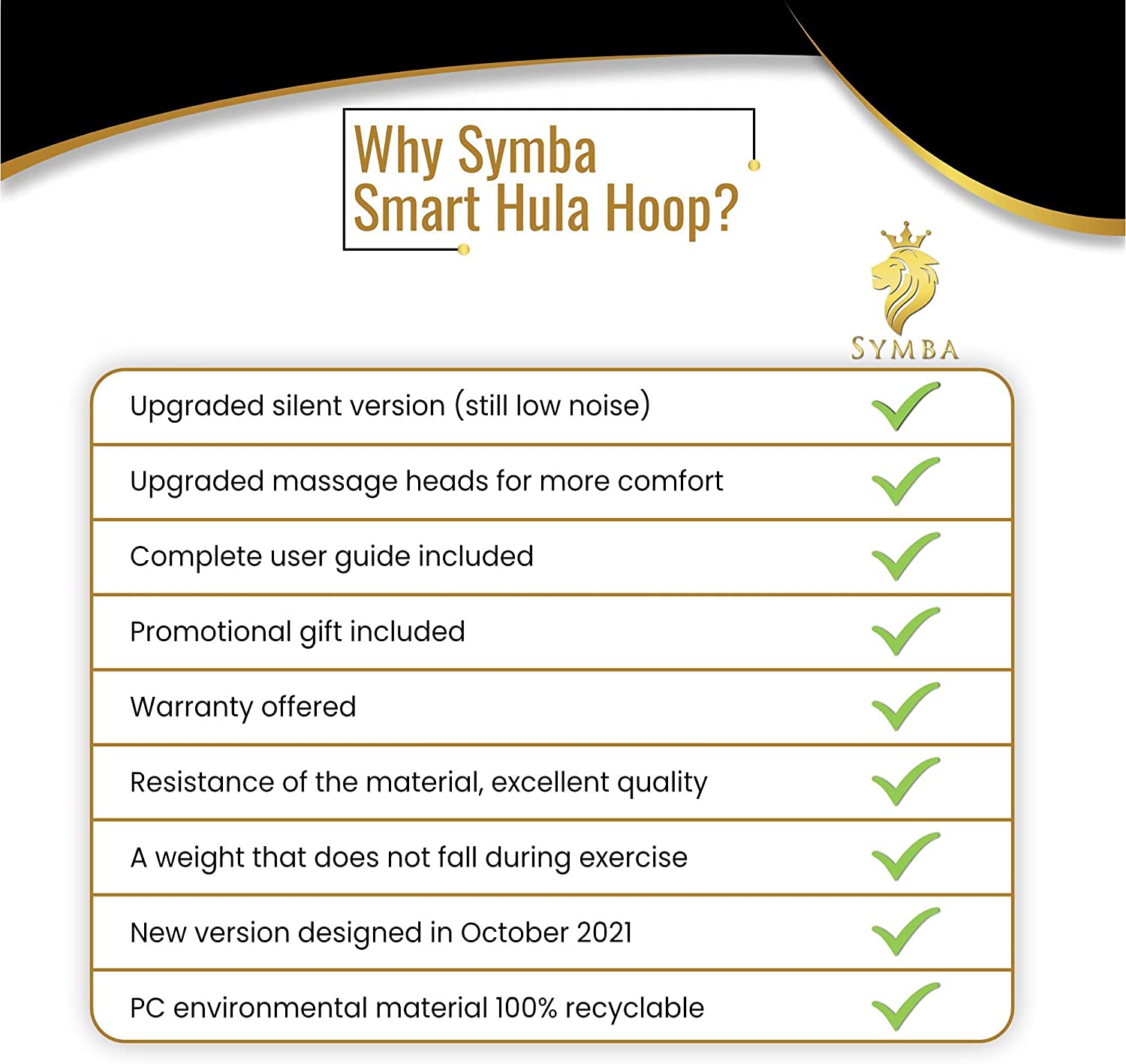 generic Smart Hula Hoop， Smart Weighted Hula Hoop， Hoop Fit， Premium PVC Quality