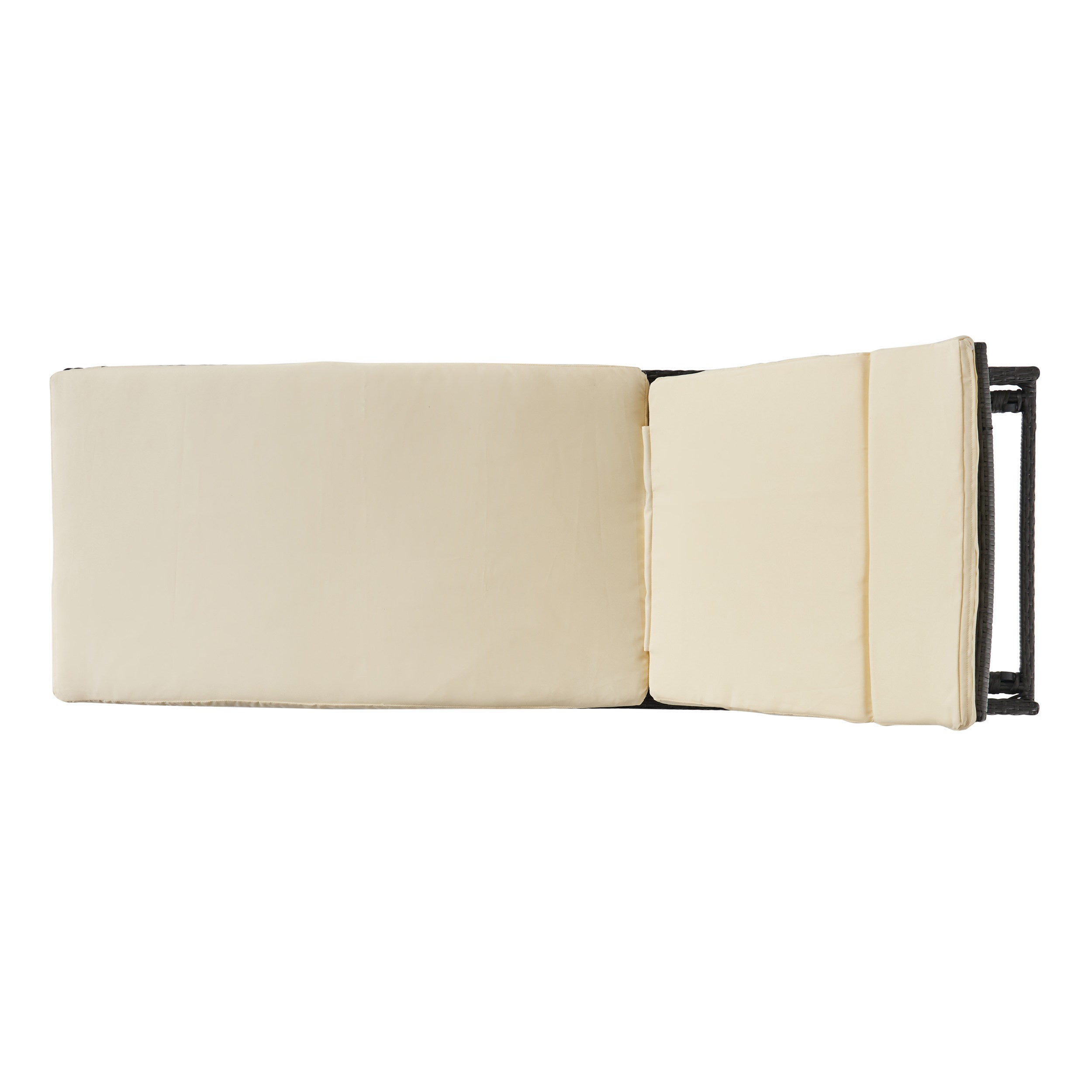 Nassau Outdoor Grey Wicker Adjustable Chaise Lounge with Cushion