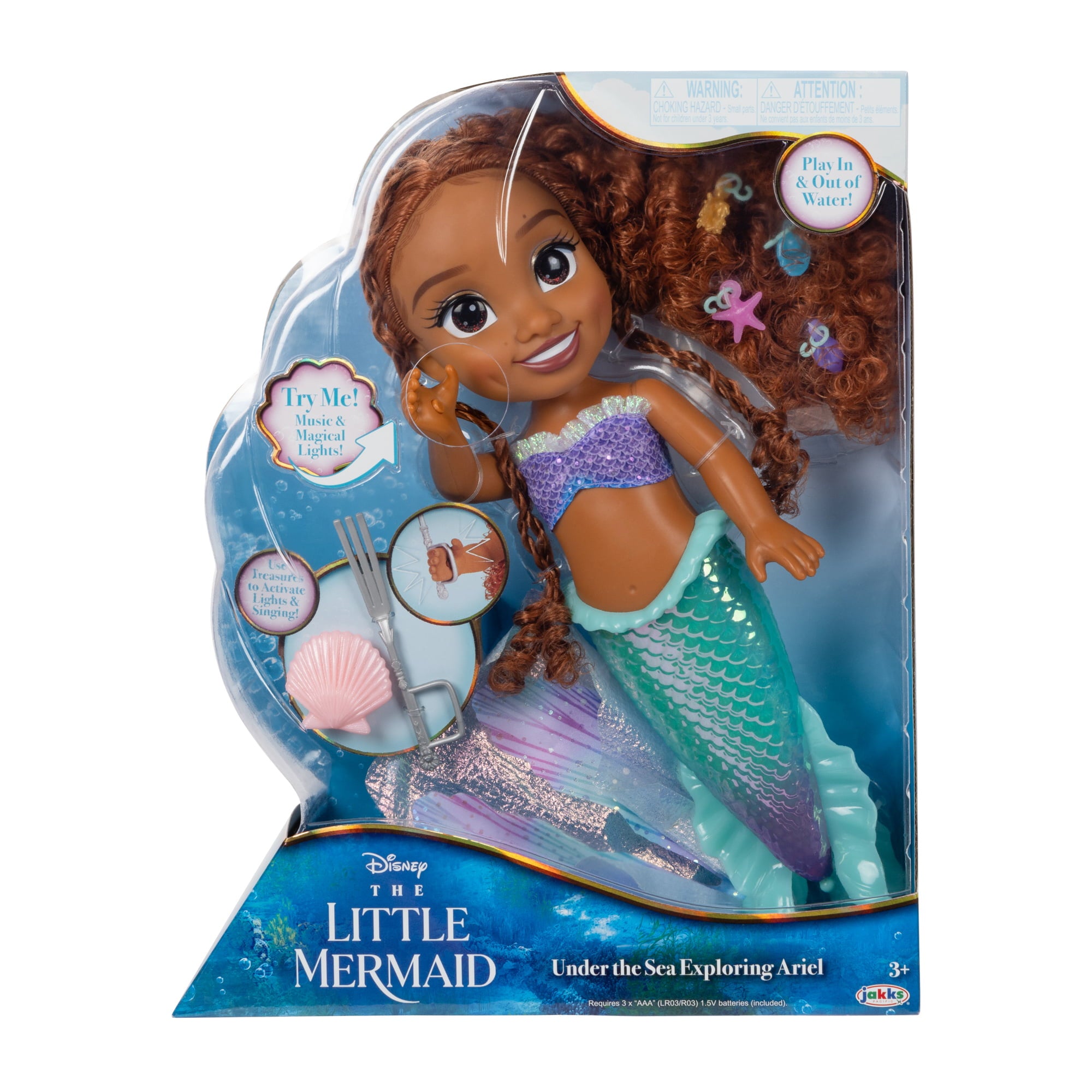 Disney Little Mermaid Under the Sea Exploring Ariel Toddler Doll with Music Inspired by the Movie