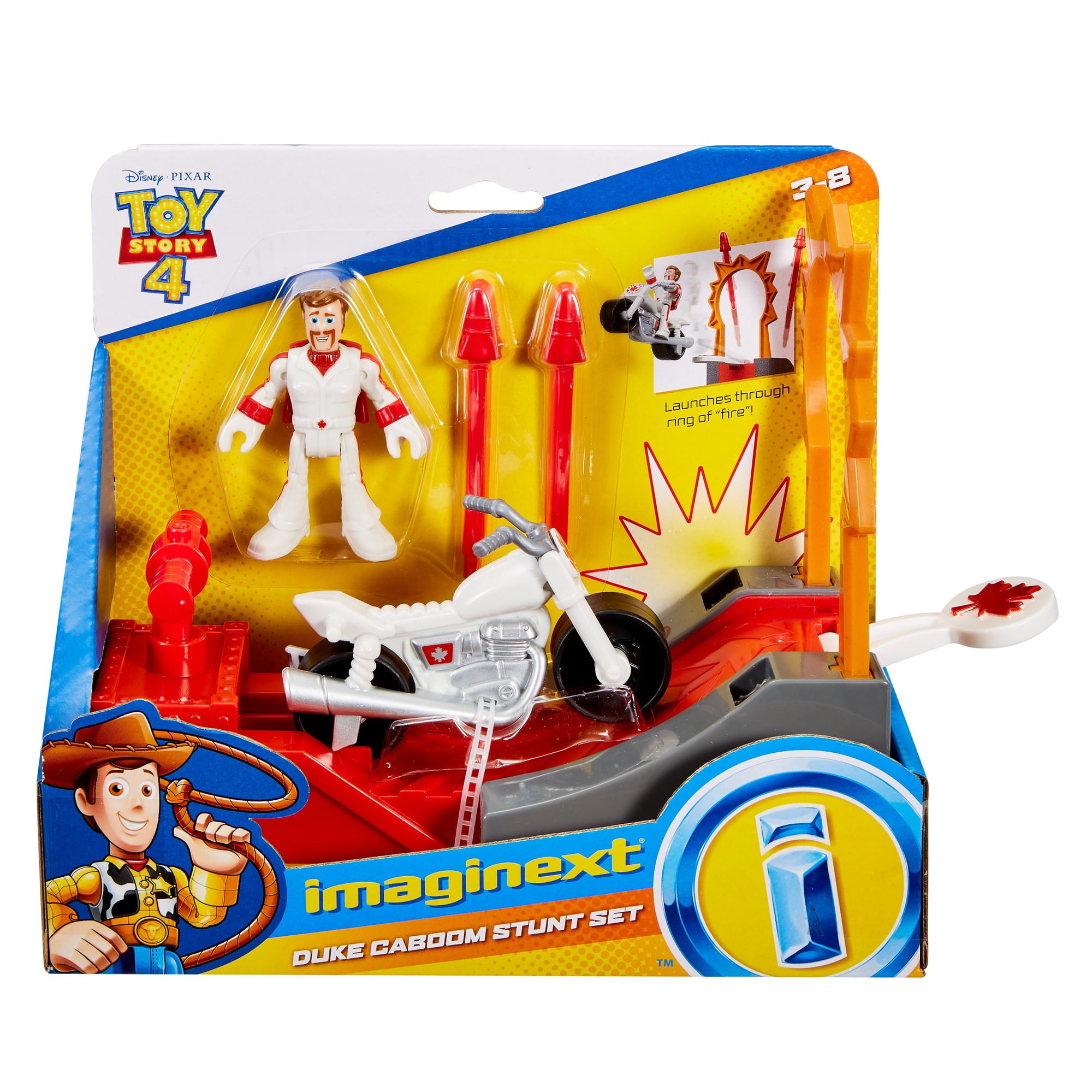 Disney/Pixar Toy Story 4 Duke Caboom Stunt Set By Imaginext