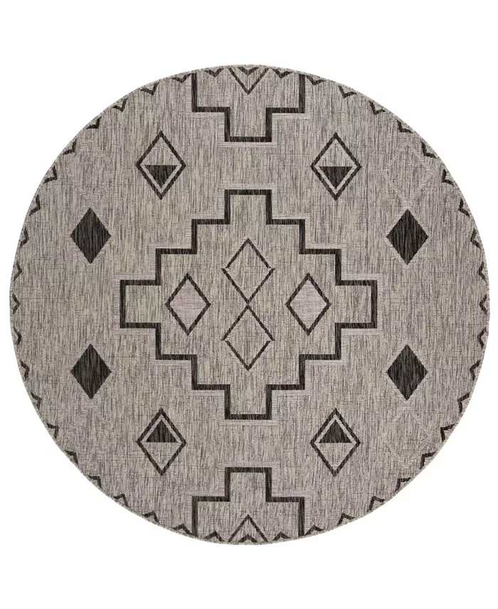 Safavieh Courtyard Gray and Black 5'3