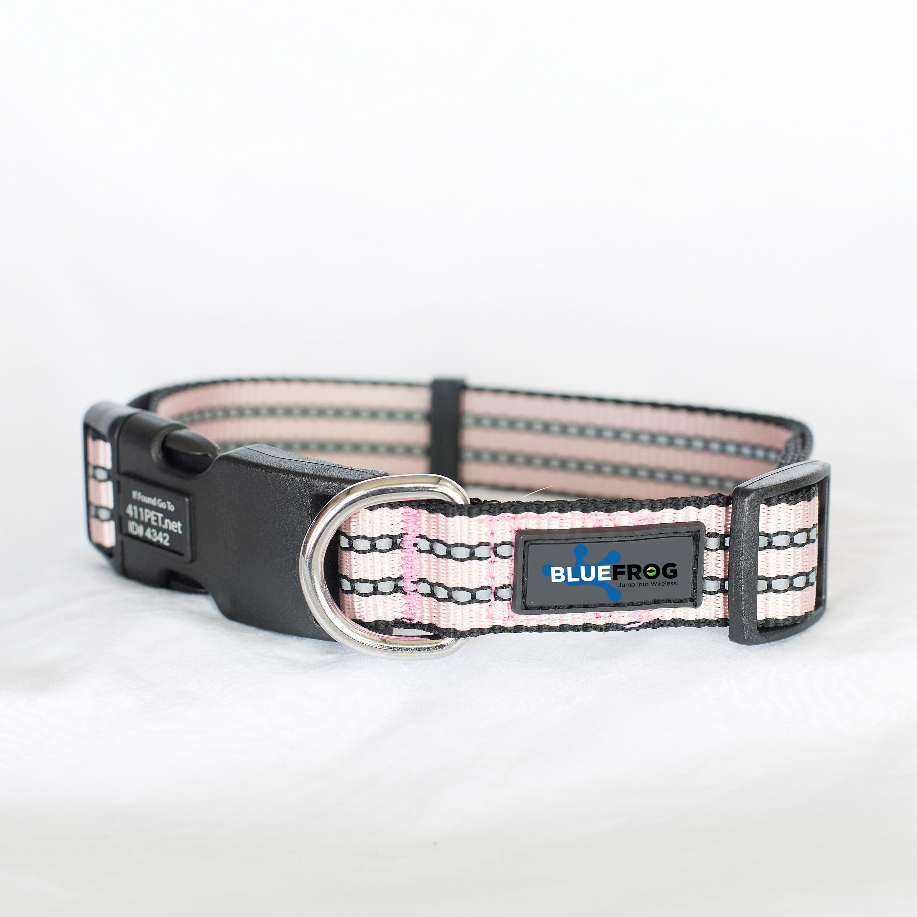 Blue Frog Track N Guard Protective GPS Tracking Dog Collar， Rose Gold， Large