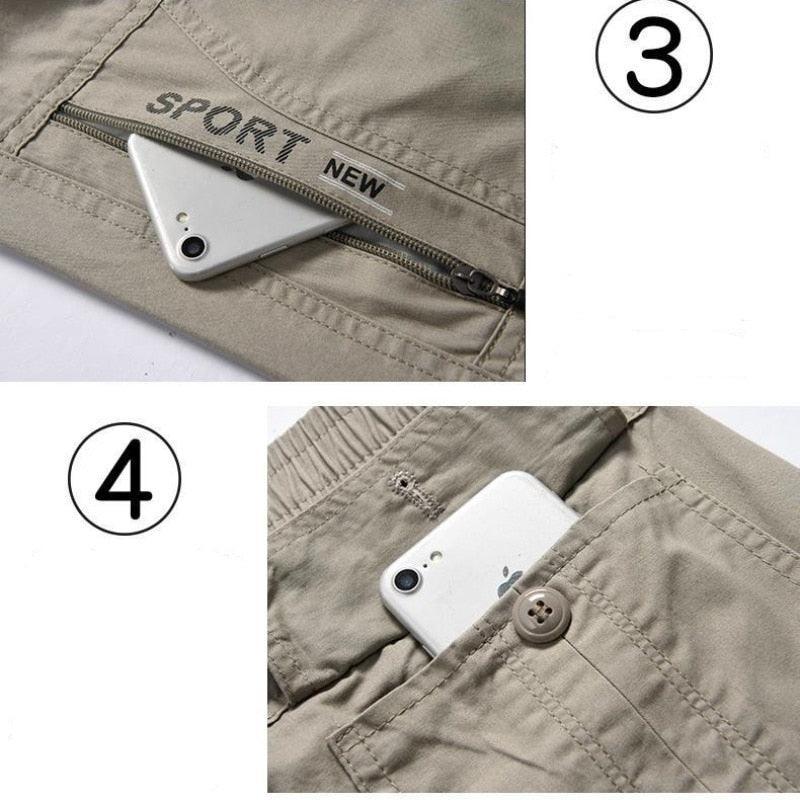 Bermuda Masculina Lion™ Estilo Cargo / Bolsos Seguros, Estilo Atemporal e Caimento na Medida Certa!