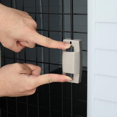 VINGLI Plastic Dog House， Pet Dog Kennel for Small Medium Sized Dogs with Door