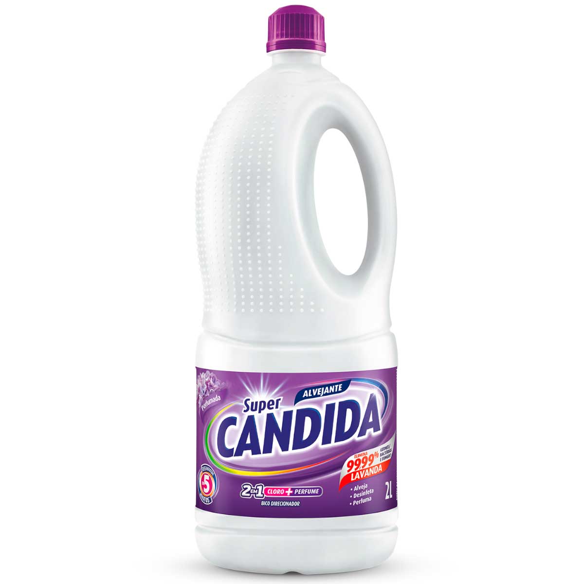 Alvejante com Cloro Lavanda Super Candida Garrafa 2 Litros
