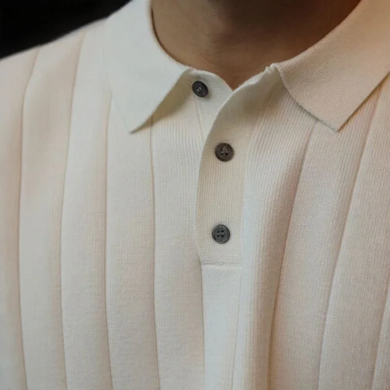 Camisa Polo Valenor™ em Viscose Canelada de Alto Padrão / Presença Sofisticada para o Homem de Presença!