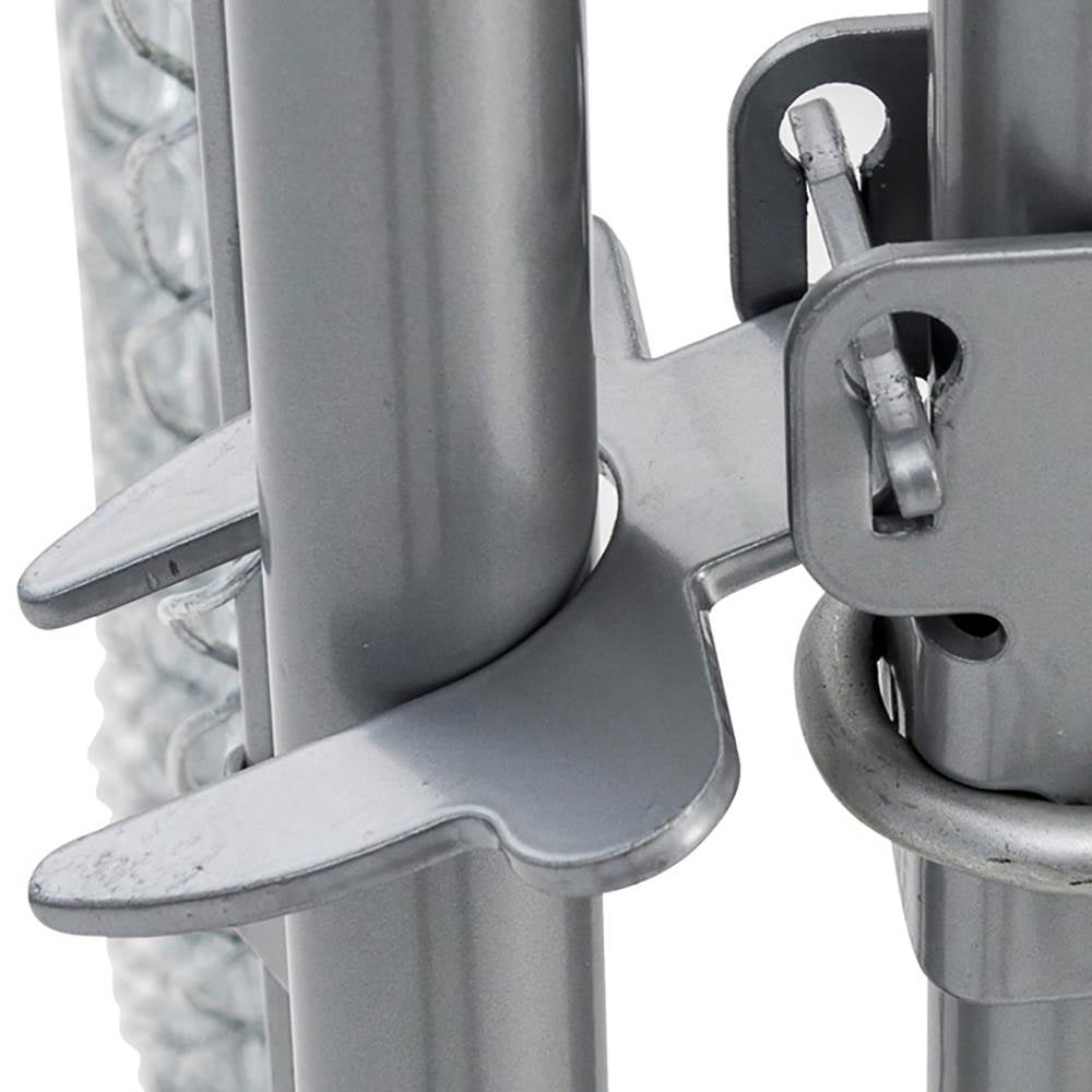 Lucky Dog Heavy Duty Outdoor Chain Link Dog Kennel， Silver， 10'L x 5'W x 6'H， 2 Pack