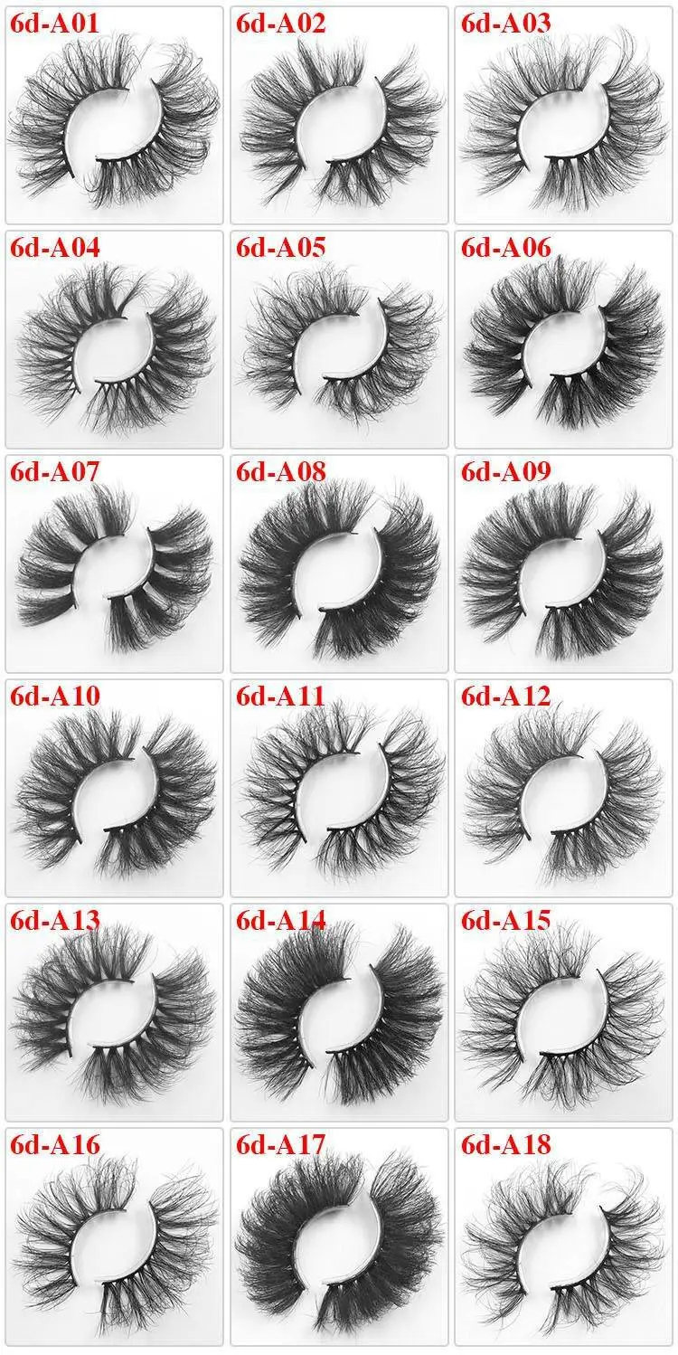 6D False Lashes Super Fluffy Faux Mink Eyelashes