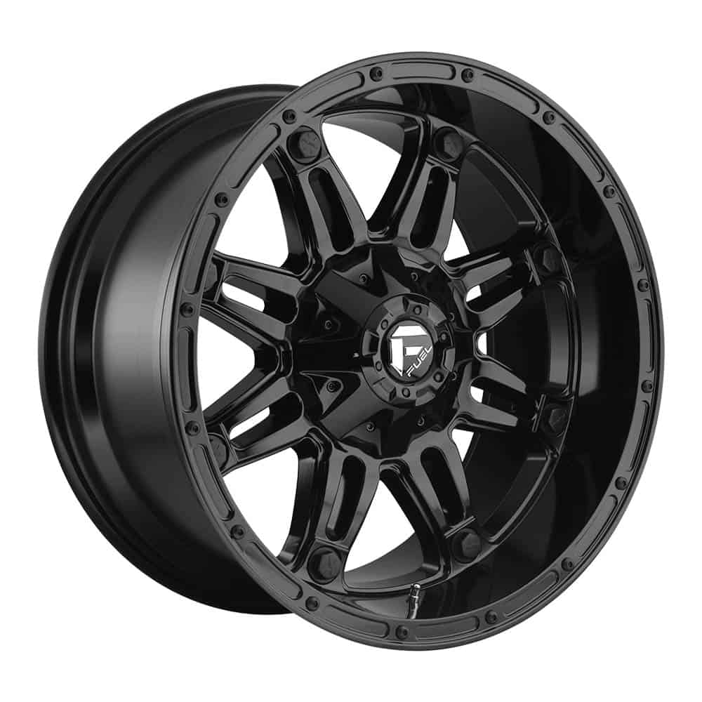 Fuel 1PC D625 HOSTAGE D625 20X10 8X6.5 GL-BLK -18MM