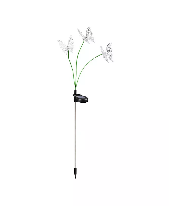 Evergreen Butterfly Solar Garden Stake