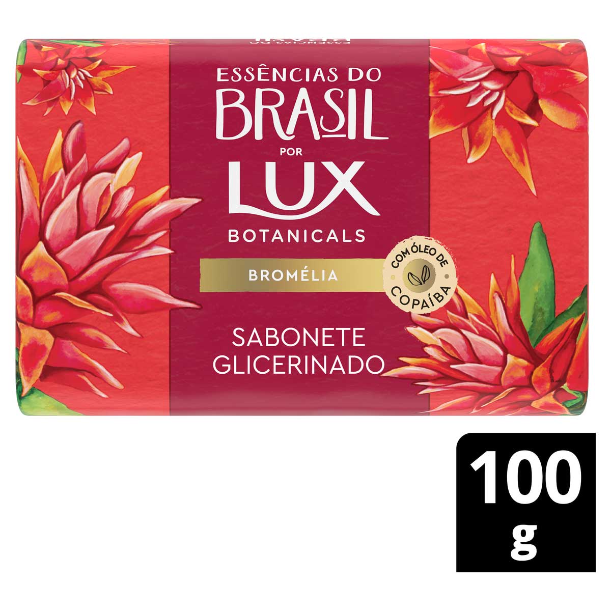 Sabonete Barra de Glicerina Bromelia Lux Botanicals Essencias do Brasil 100g