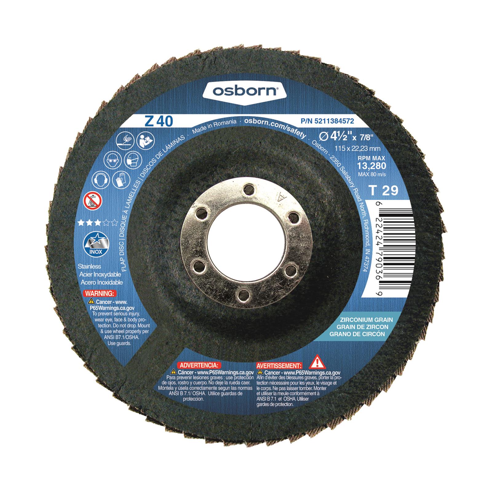 OSBORN 5211186572 Osborn Flap Discs