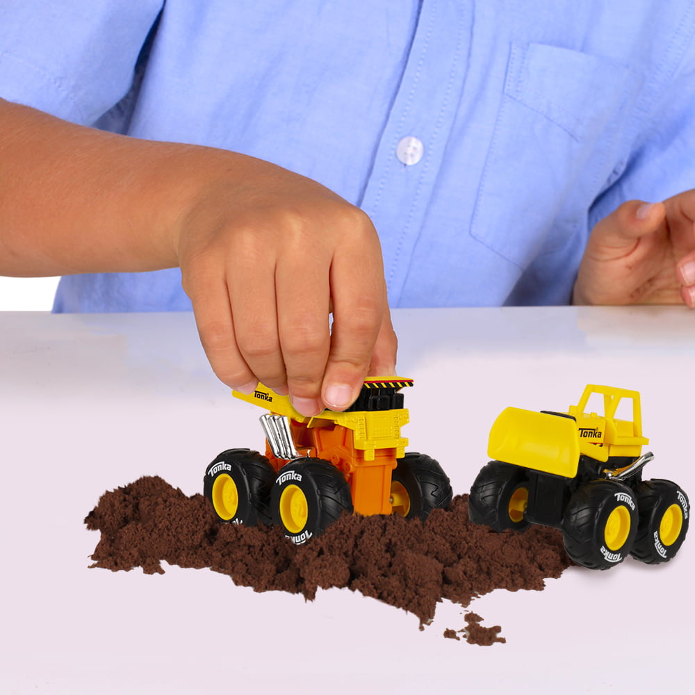 Tonka Monster Metal Movers Combo Pack - Construction Zone (Dump Truck and Front Loader) - 3