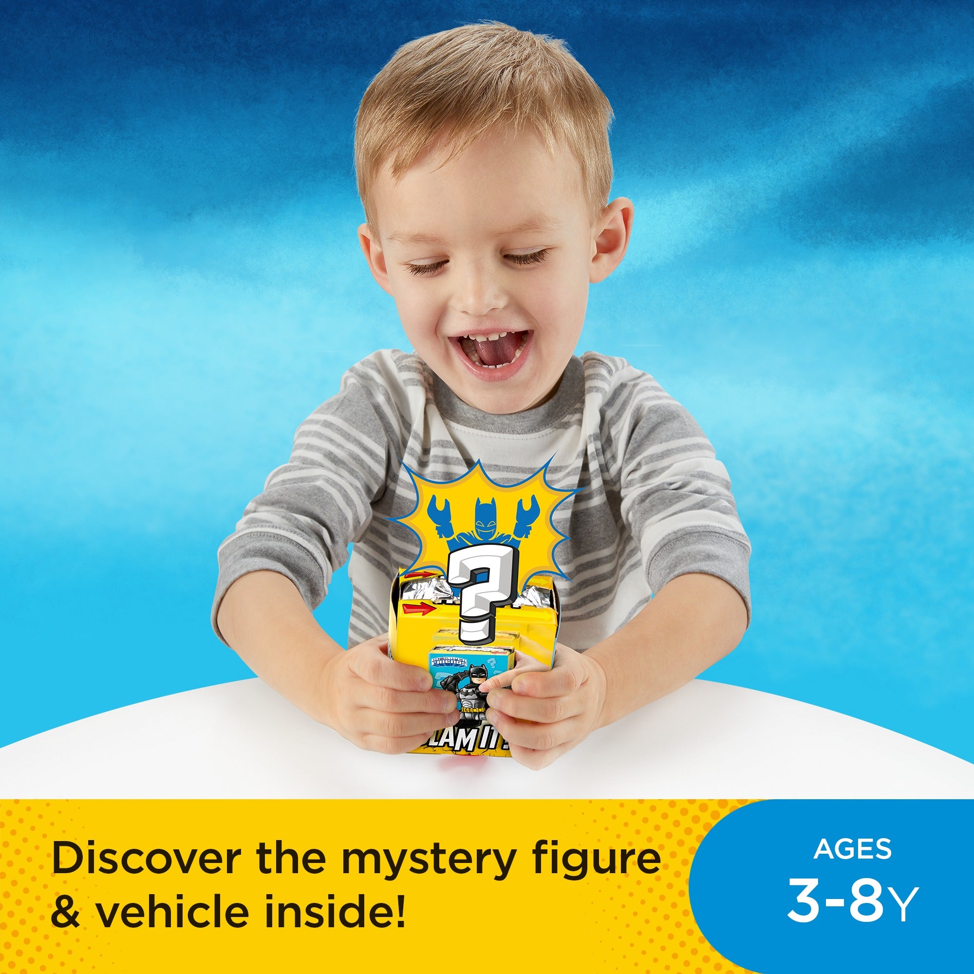 Imaginext DC Super Friends Slammers Batmobile and Mystery Figure Set (Styles May Vary)