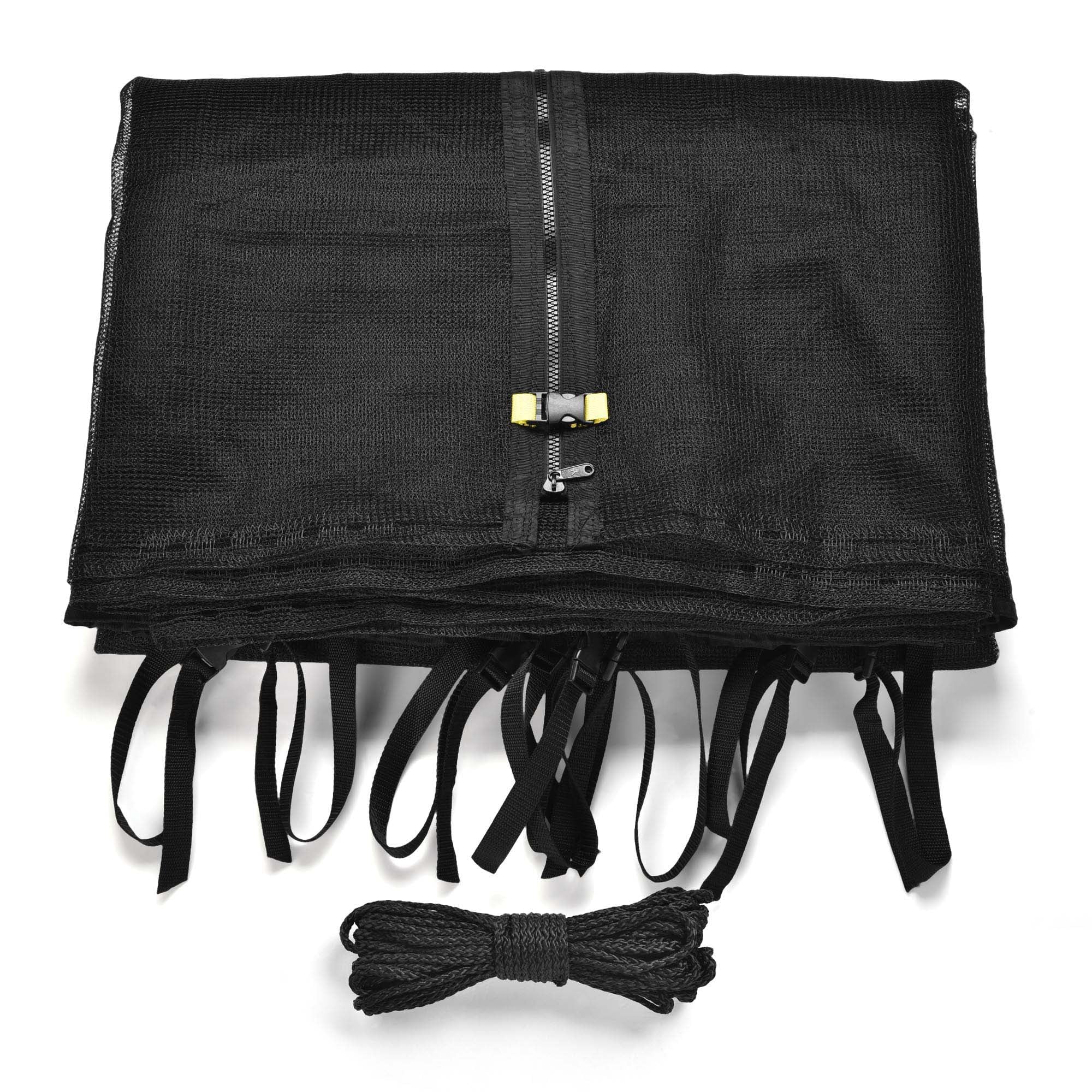 Yescom Trampoline Enclosure Net 12FT 8 Pole Fence Replacement Safety Mesh Netting