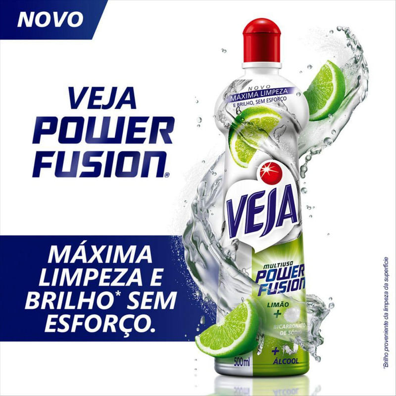Limpador Multiuso Veja Power Fusion Limao 500ml