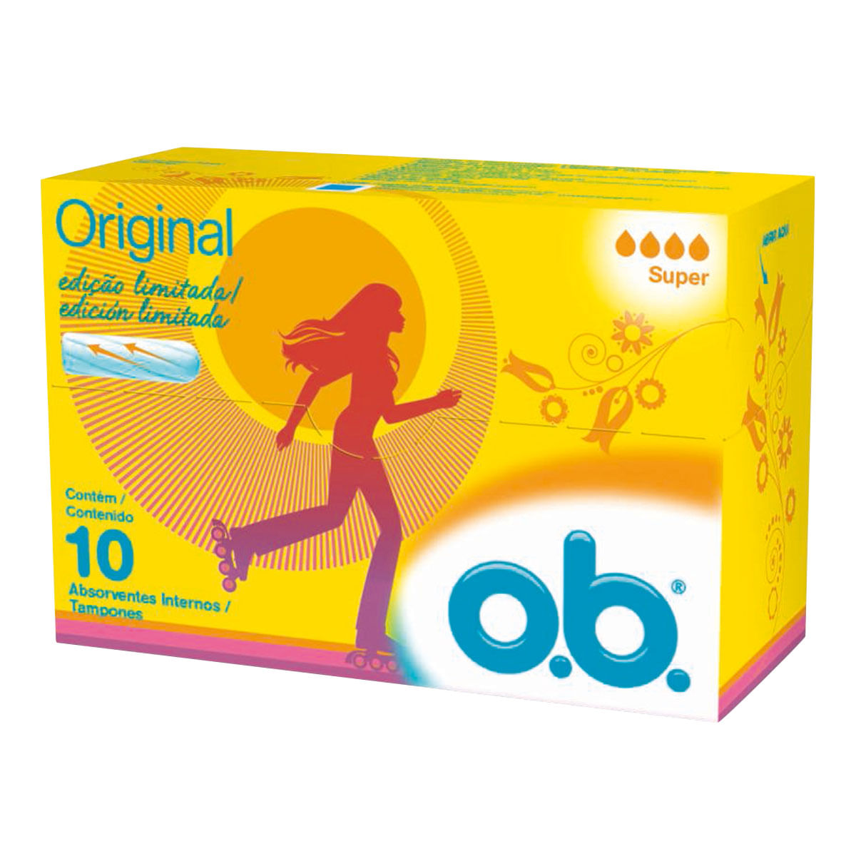 Absorvente Interno Maxi O.B. com 10 unidades