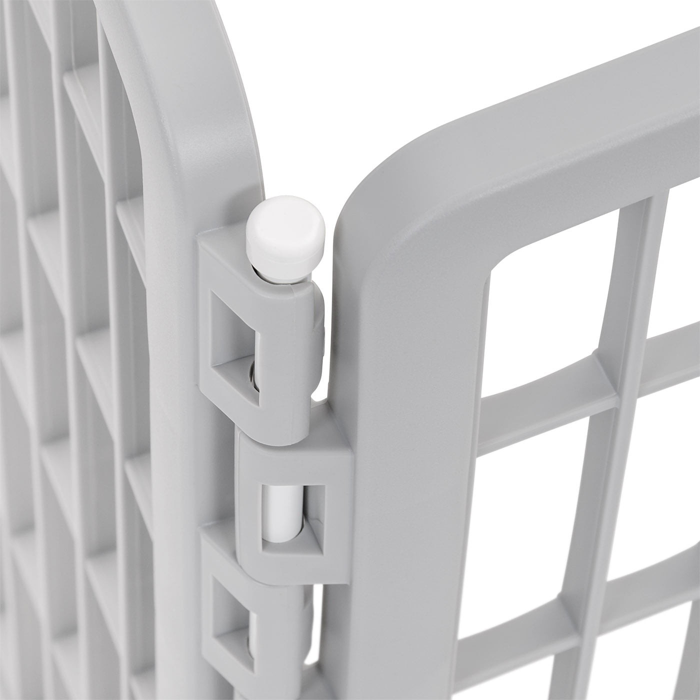 IRIS USA， 24'' 4 Panel Plastic Exercise Pet Playpen with Door， Gray