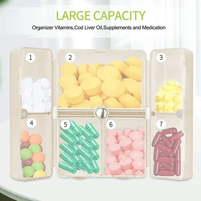 🔥 BIG SALE - 42% OFF🔥- Daily Pill Organizer, 7 Compartments Port