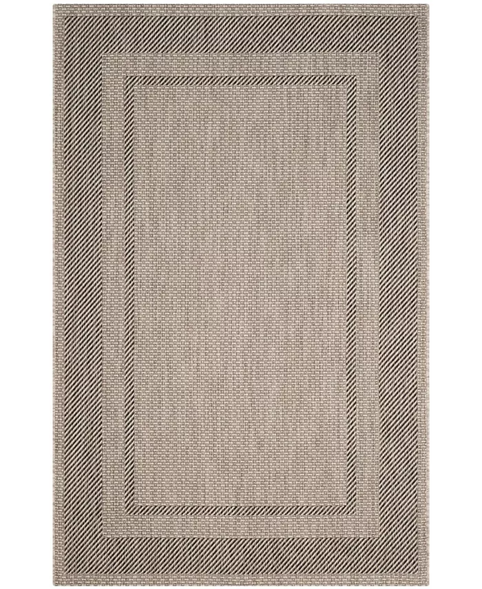 Safavieh Courtyard Beige and Black 2' x 3'7
