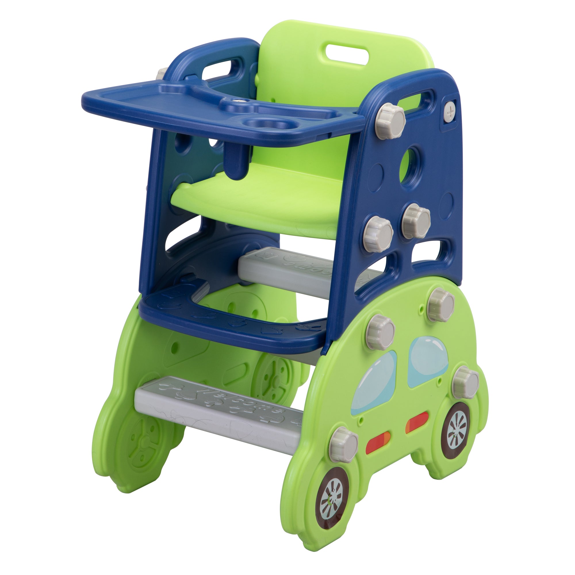 Multi functional slide car model - blue-green