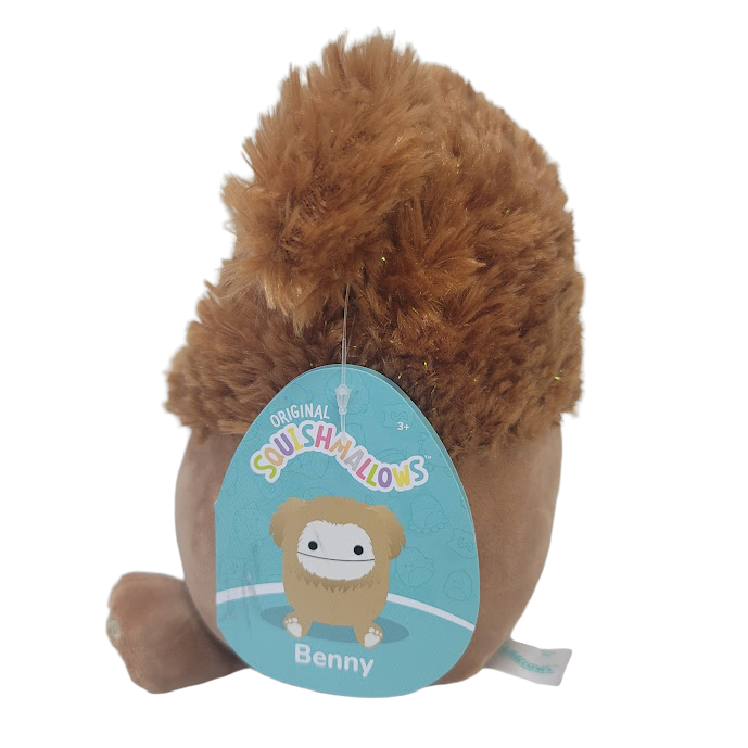 Squishmallows Official Kellytoys 7.5 Inch Benny the Bigfoot With Sparkly Gold Detail Super Soft Plush Toy