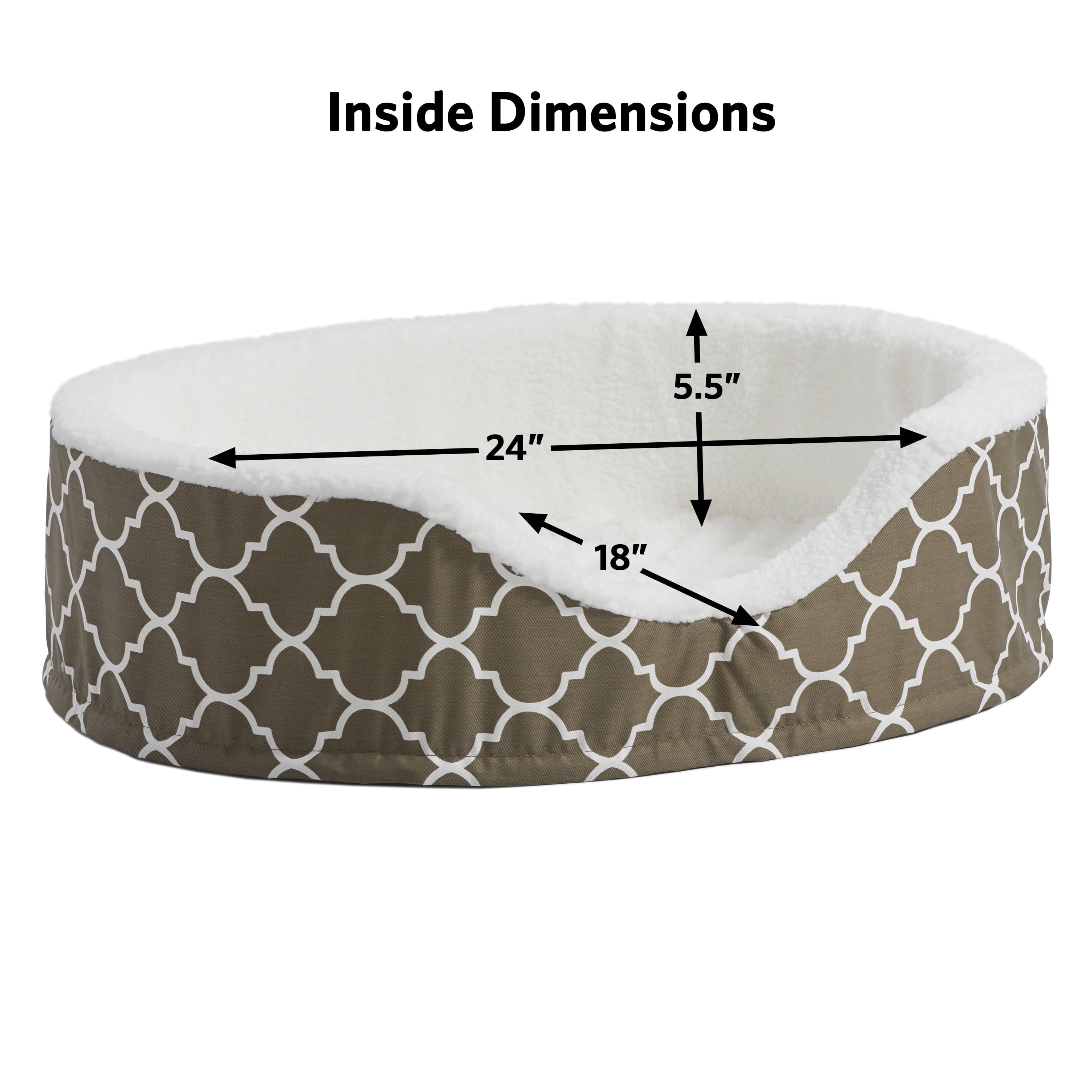 MIDWEST QT BRWN TFLN NEST PET BED 29IN