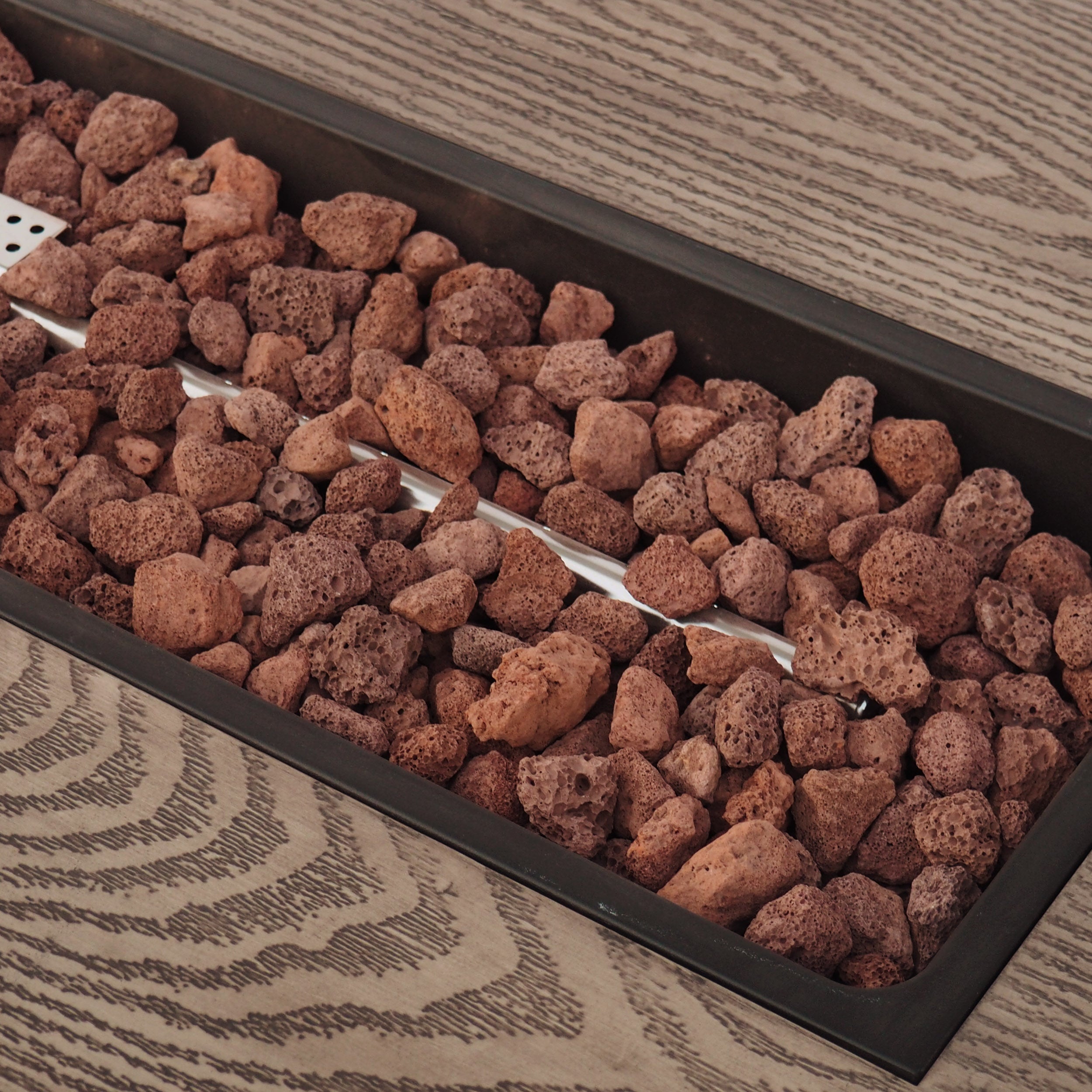 Hearth Outdoor 50,000 BTU Iron Rectangular Fire Pit (No Tank Holder)