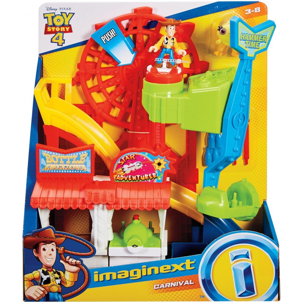 Imaginext Disney Pixar Toy Story Carnival Playset with Woody and Ducky
