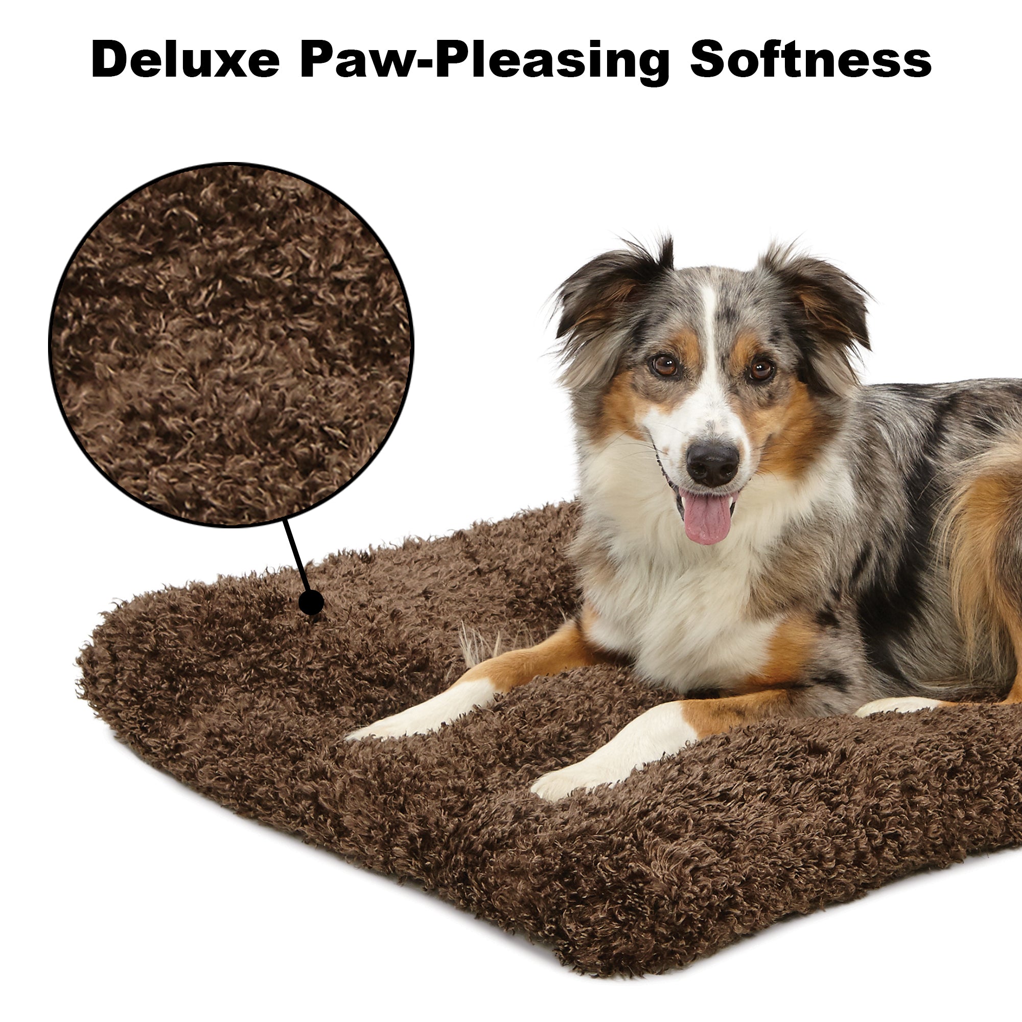 Mid-West Homes for Pets Quiet Time Dog Bed and Crate Mat， Deluxe Ombre Swirl， 36