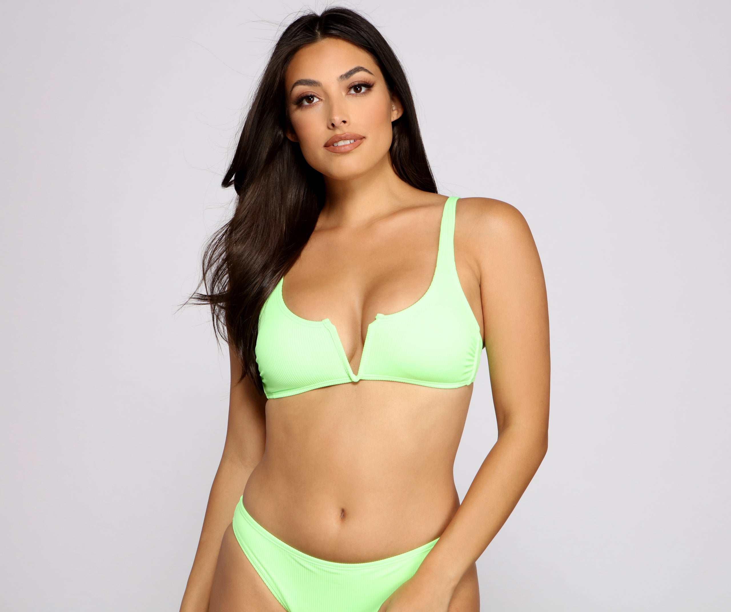 Set On Paradise Ribbed Bikini Top