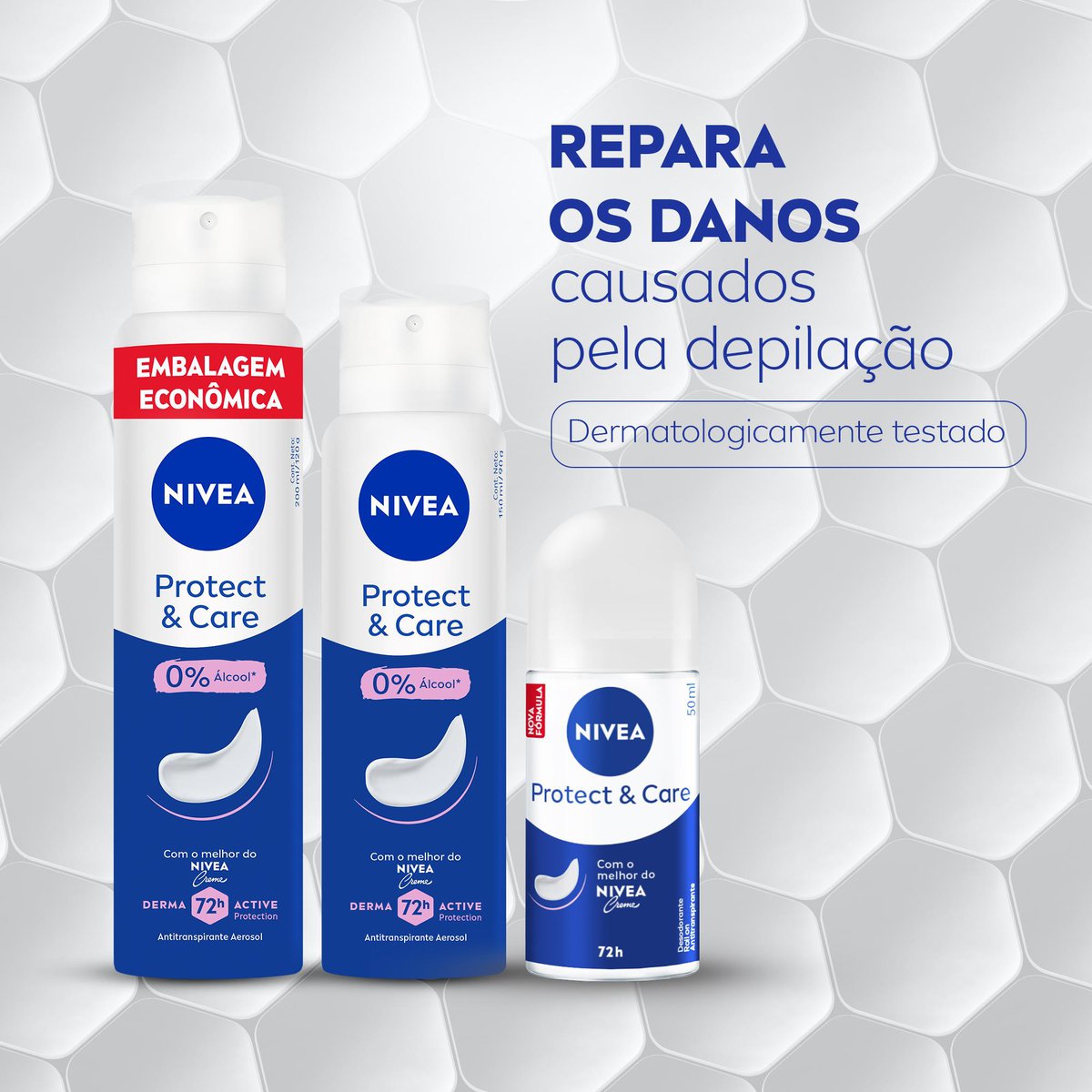 Desodorante Aerossol NIVEA Protect & Care 200ml