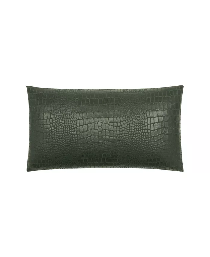 Patricia Nash Faux Crocodile Embossed Decorative Pillow， 20