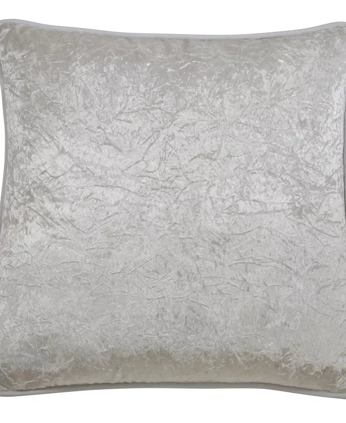 Saro Lifestyle Crushed Velvet Decorative Pillow， 22