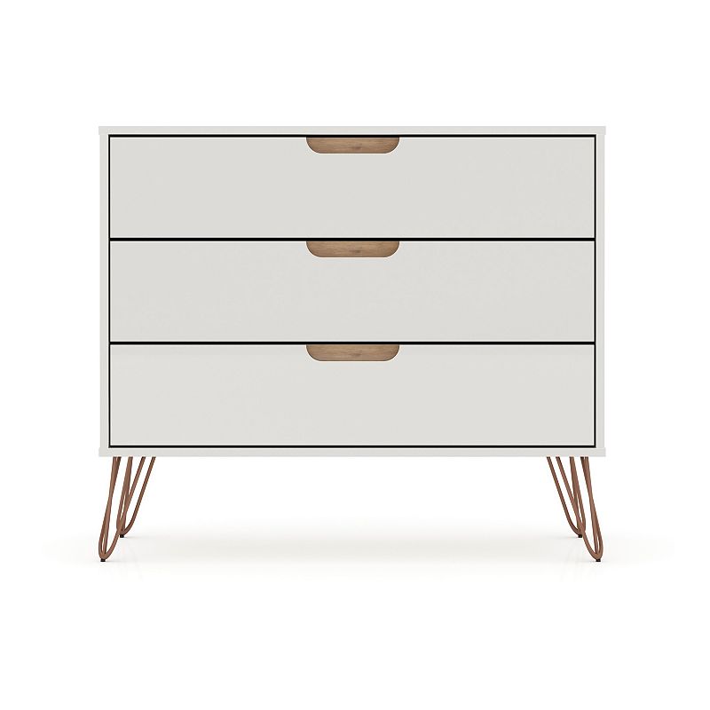 MANHATTAN COMFORT Rockefeller 3-Drawer Dresser