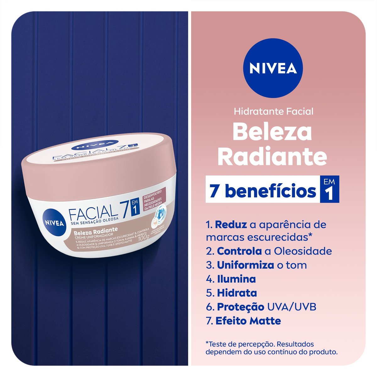 Hidratante Facial NIVEA Beleza Radiante 7 em 1 100g