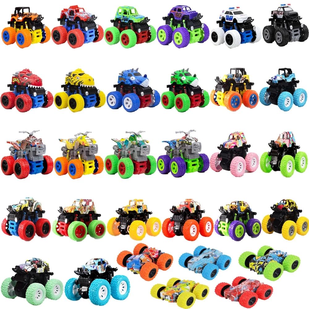 Car Model 4 Wheels Racing Game Dinosaur Off-road Vehicle Police Car Inertia Car Toy Toy Vehicles Pullback Car Action Figure MALONKA PINK