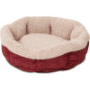 Aspen Pet Round Self Warming Pet Bed， Red
