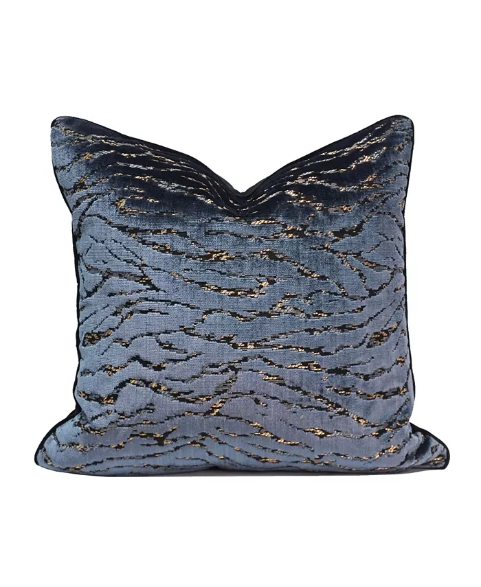 Millihome Zebra Cut Velvet Decorative Pillow， 20