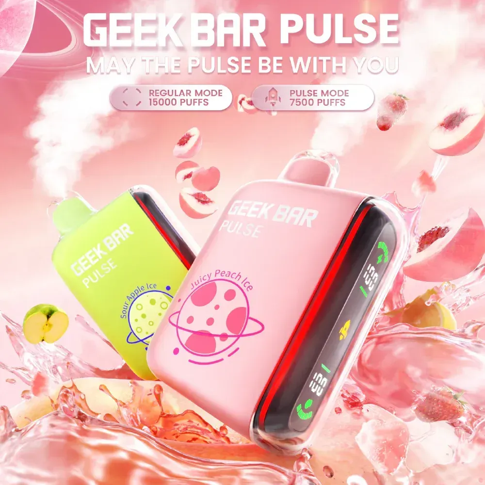 🔥GEEK BAR Pulse 15000 Puffs new - 15+ Flavour Choices 🍇🍉🍋